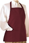 Edwards Bib Apron with Three Pockets 063 WINE Primary