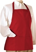 Edwards Bib Apron with Three Pockets 012 RED Primary