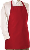 Edwards Bib Apron without Pockets 012 RED Primary