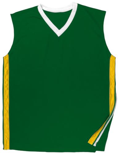Basketball Dazzle Cloth Solid V-Neck Trim Jerseys Epic Sports