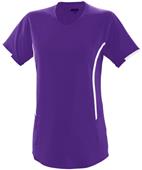 Augusta Womens Medium Purple/White Mesh Heat Jerseys