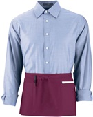 3-Pocket Chefs Waist Apron (Red or Maroon)