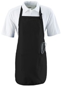 Augusta Full Length Apron With Pockets BLACK Primary