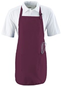 Augusta Full Length Apron With Pockets MAROON Primary