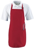 Augusta Full Length Apron With Pockets RED Primary