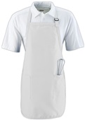 Augusta Full Length Apron With Pockets WHITE Primary