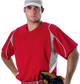 Alleson 529 2-Button eXtreme Henley Baseball Jerseys
