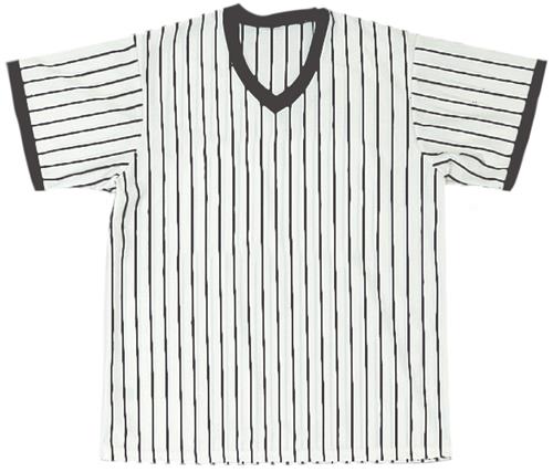 Baseball V-Neck Pullover Jersey w/Pinstripes Epic Sports
