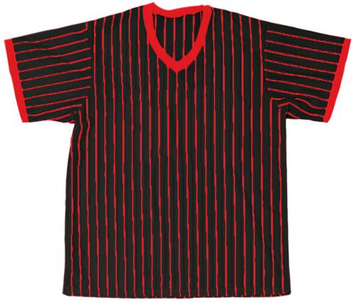 Baseball V-Neck Pullover Jersey w/Pinstripes