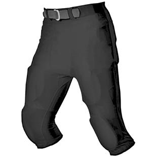 Polyester Dazzle Finish ADULT Football Pants Black Martin Slotted for Pads 