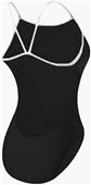 Adoretex Womens Poly Thin Strap Open Back Swimsuit
