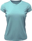 Baw Ladies Short Sleeve Xtreme-Tek T-Shirts UPF 50 SKY BLUE Primary