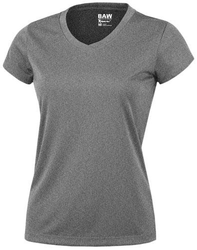 Baw Ladies Short Sleeve Xtreme-Tek Heather T-Shirt HEATHER GREY 