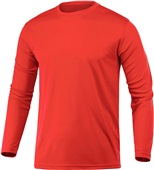 Baw Men's Long Sleeve Xtreme-Tek T-Shirts CORAL Primary
