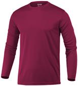 Baw Men's Long Sleeve Xtreme-Tek T-Shirts MAROON Primary