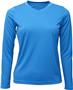 Baw Ladies Long Sleeve Xtreme-Tek T-Shirts UPF 50 COL. BLUE Primary