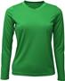 Baw Ladies Long Sleeve Xtreme-Tek T-Shirts UPF 50 KELLY Primary