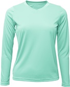 Baw Ladies Long Sleeve Xtreme-Tek T-Shirts UPF 50 SEA FOAM Primary