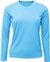 Baw Ladies Long Sleeve Xtreme-Tek T-Shirts UPF 50 SKY BLUE Primary