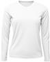 Baw Ladies Long Sleeve Xtreme-Tek T-Shirts UPF 50 WHITE Primary