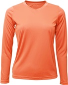 Baw Ladies Long Sleeve Xtreme-Tek T-Shirts PEACH Primary