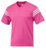 Baw Youth University Spirit Jersey V-Neck Shirts PINK/WHITE Primary