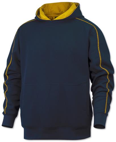Baw Youth Contrast Hooded Sweatshirts NAVY/GOLD 