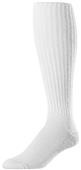 Adult Small (AS -WHITE) Over-The -Calf Acrylic Soccer Socks