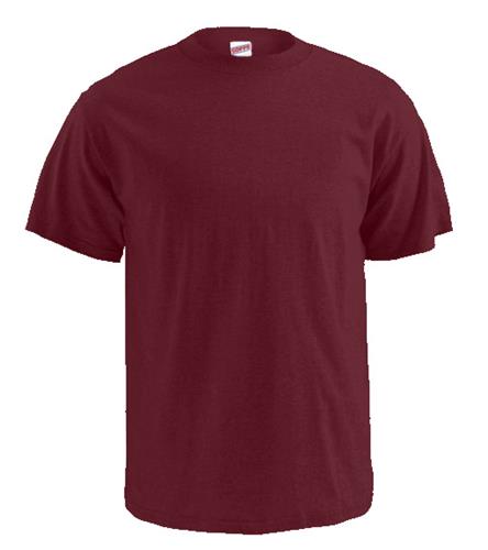 Soffe Youth SS Midweight Cotton/Poly Tee Shirts 603 MAROON 