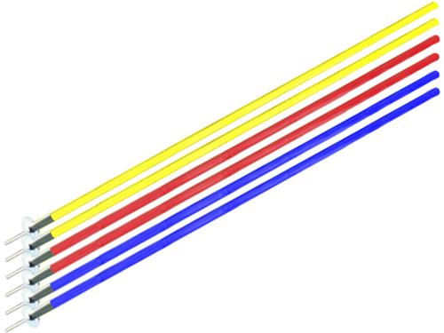 2 BLUE, 2 RED, 2 YELLOW