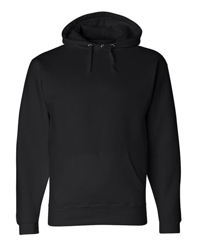 J America Premium Fleece Hooded Sweatshirt 8824 BLACK 