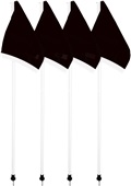 Soccer Innovations Corner Flag (Set of 4) With Metal Spike