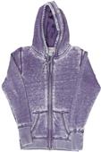 J America Ladies Zen Full Zip Hooded Sweatshirt