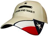ROCKPOINT Come & Take It or Davy Crockett Texas Cap