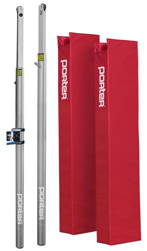 Porter Powr Line 3.5" End Standards w/ Padding Volleyball (PAIR). Free shipping.  Some exclusions apply.