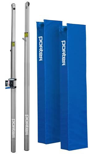 Porter Powr Line 3" End Standards w/ Padding Volleyball (PAIR). Free shipping.  Some exclusions apply.