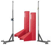 Porter Powr Line T-Base 3.5" Volleyball Standards With Pads (PAIR)