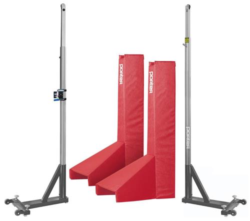 Porter Powr Line T-Base 3.5" Volleyball Standards With Pads (PAIR). Free shipping.  Some exclusions apply.