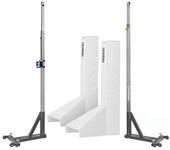 Porter Powr Line T-Base 3.5" Volleyball Standards With Pads (PAIR)