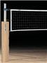 Porter Economy Steel Volleyball Standards w/ Pads