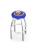 New York Islanders NHL Flat Ring Chrome Bar Stool