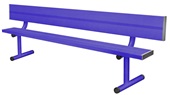 Porter Aluminum Portable Bench with Back