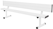 Porter Aluminum Portable Bench with Back