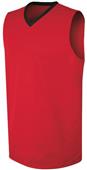 Youth Basketball Jerseys  (YM - Forest), (YL - Black, Maroon) SCARLET/BLACK Primary
