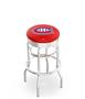 Montreal Canadien NHL Ribbed Double-Ring Bar Stool