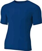 A4 Adult Short Sleeve Compression Crew Shirts