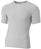 A4 Adult Short Sleeve Compression Crew Shirts