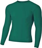 A4 Adult Youth Long Sleeve Compression Crew Shirt