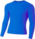 A4 Adult/Youth Long Sleeve Compression Crew Shirts