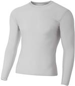 A4 Adult/Youth Long Sleeve Compression Crew Shirts